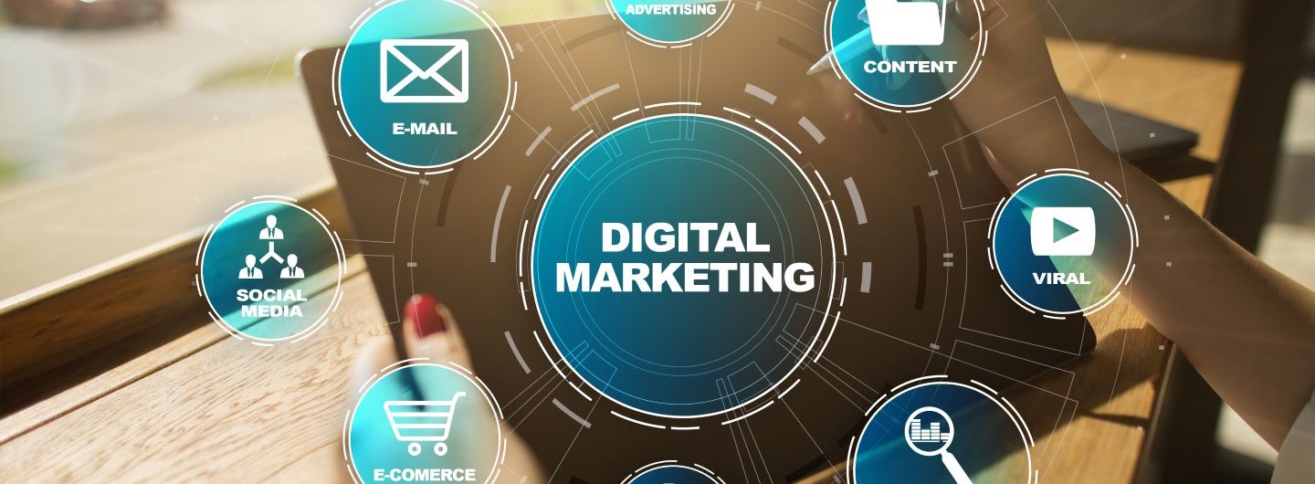 Virtuelle Übersicht Digital Marketing